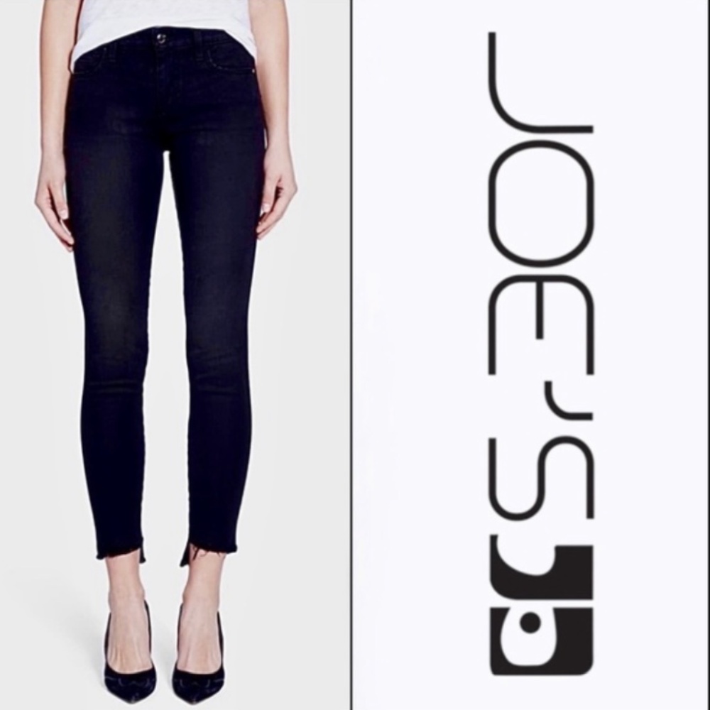 NWT Joe's Jeans Flawless Skinny Ankle Black Jeans 32 fall basic capsule classic
